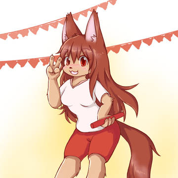 運動着ケモ
