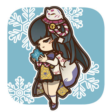 雪女(月見の桜)