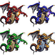 ロマサガ3風ロマサガモンスター Sサイズドラゴン リトライ版