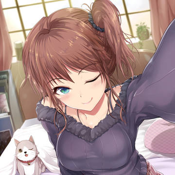 たてセタ自撮りサイドテール