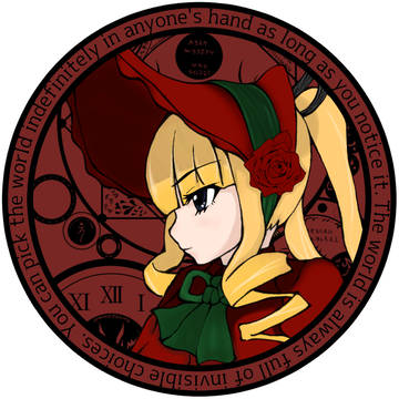 真紅ステッカー