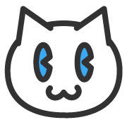 頭のネジがぶっ飛んでるにゃんこ　絵文字