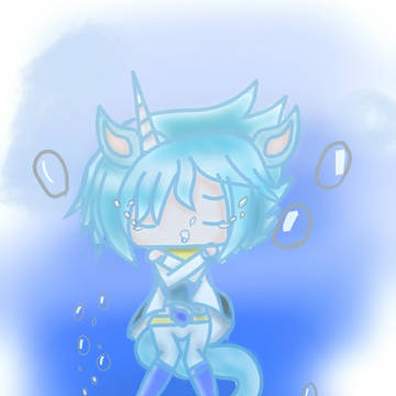 Unicorn in the blue