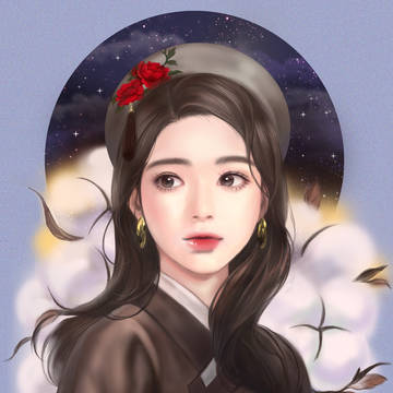 Portrait of a Beauty,cotton plan