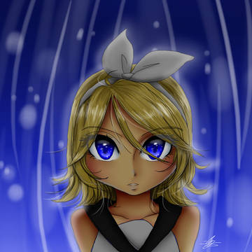雨の中のリン