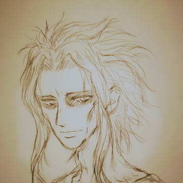 オールマイト鉛筆描き
