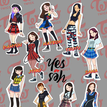 TWICE Stickers idea