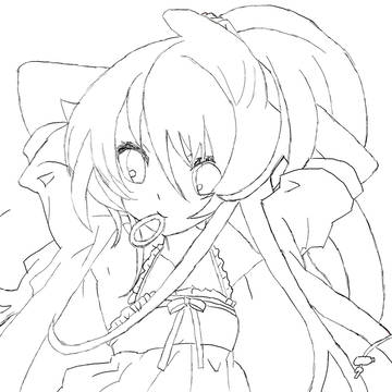 ポニテの女の子