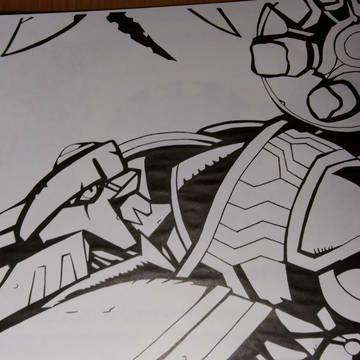 デジモン アルファモン 模写