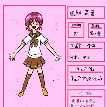 オリキュア チャーミングプリキュアのピンク担当