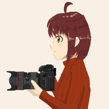 カメラメーカー擬人化　『花音ちゃん 横顔』