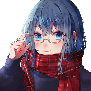 【フリーアイコン】メガネ女子