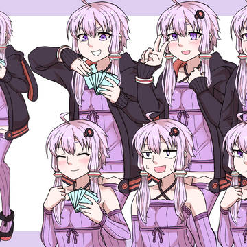 カードゲーマー結月ゆかり立ち絵素材