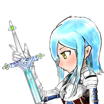 剣を持った女騎士