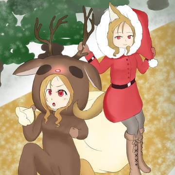 サンタ活動に勤しむミコミコズ