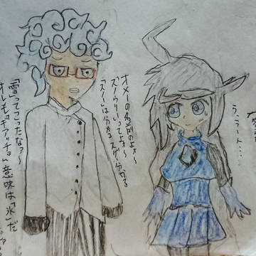 (ファンアート)エレメントスノウリー＆ギアッチョ