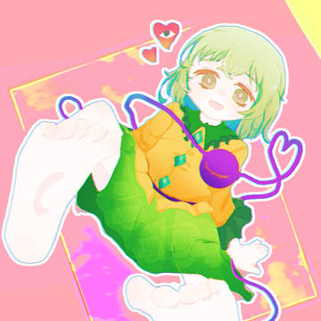 足が寒そうなこいしちゃん