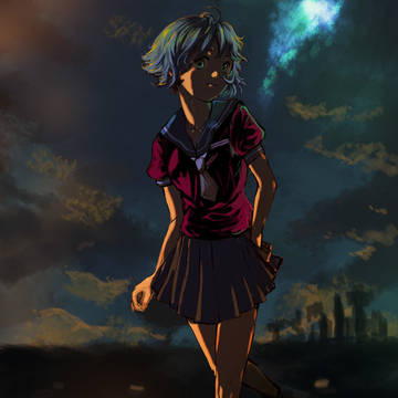 夜空の少女