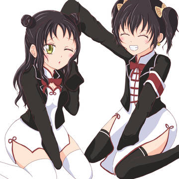 泣いてる手李亞を励ます胡蝶