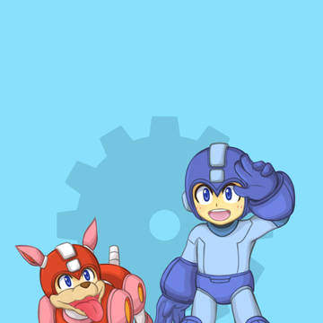 年賀状用ロックマン