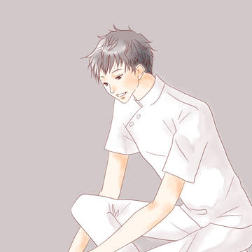 制服男子(リハビリ)