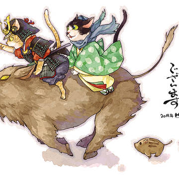 2019年　年賀状イラスト