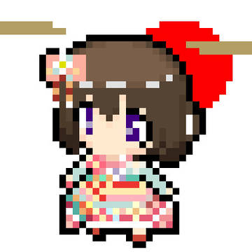 【オルガル】振袖乃々 ドットちびキャラ【オルタナティブガールズ】