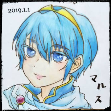 年賀状リクエスト模写①