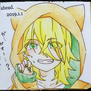 年賀状リクエスト模写②