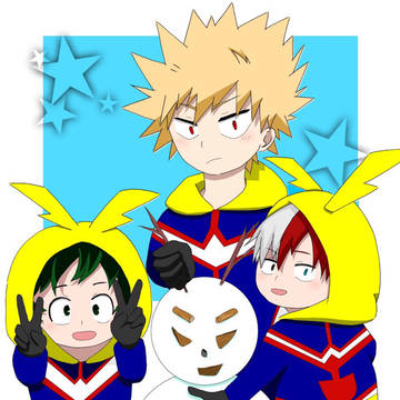 爆轟＆ヒロアカ(ショタ) 年賀状2019