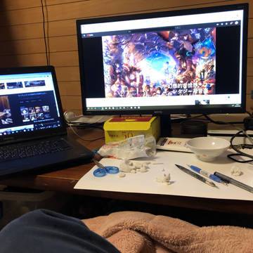 紙粘土遊び
