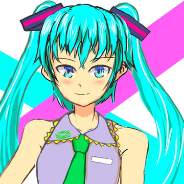 2019年初描きミクさん