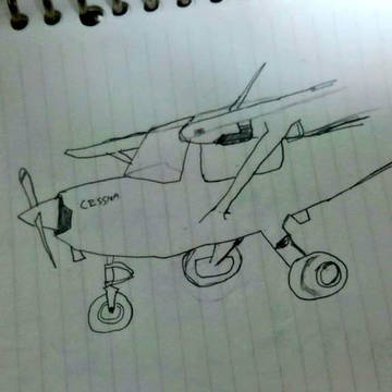 セスナを描いてみた