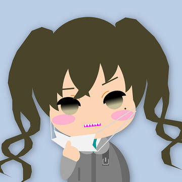 砂塚あきらちゃんをパワポで描いてみた