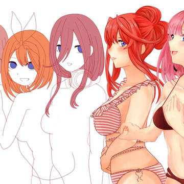 五等分の花嫁  水着.ver    wip~~