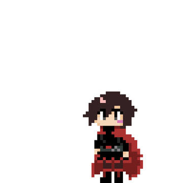 RWBY ルビー・ローズ 武器振りモーション