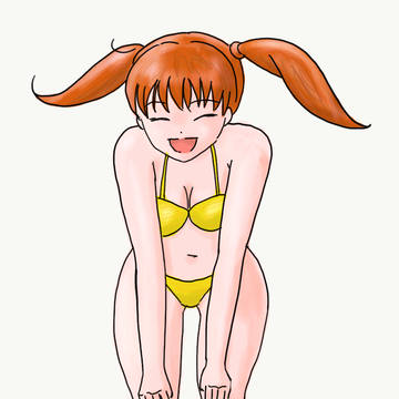 冬なのに水着