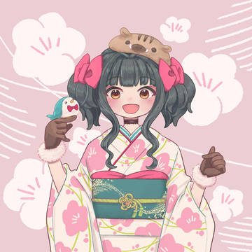 2019描き初め朋ちゃん