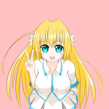 ちょっと上から視点のピースサイン