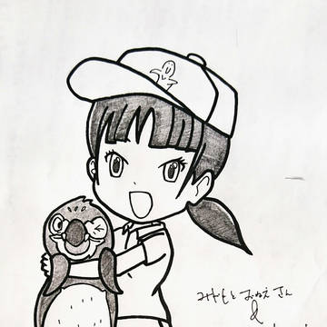けものフレンズ風みやもとおねえさん&フンボルトペンギン