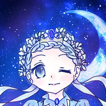 月と花