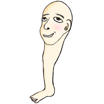 考える足