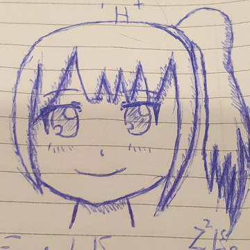 サイドポニーテール女子