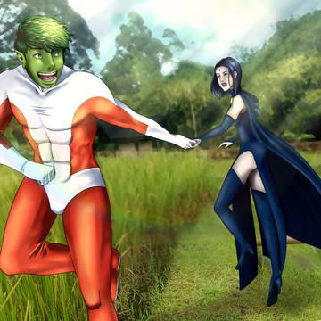 Teen Titans Beast Boy x Raven