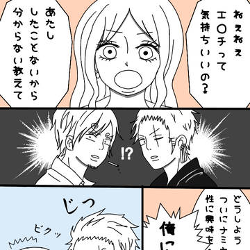 ゾロナミ漫画6P「鈍感なナミさん」
