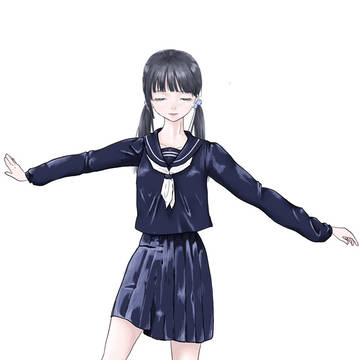 目を瞑る
