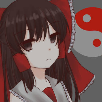 病み博麗霊夢 フリーアイコン