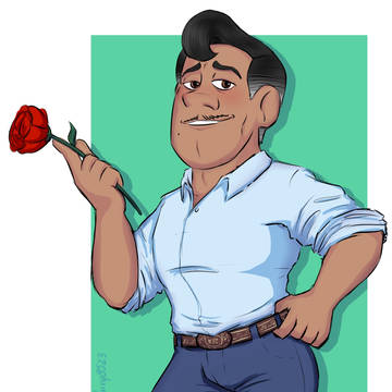 Ernesto in green