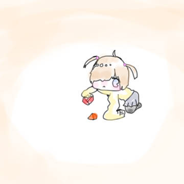マウスで頑張って書いた女の子