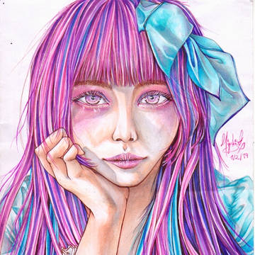 パステルカラーの瞳の彼女